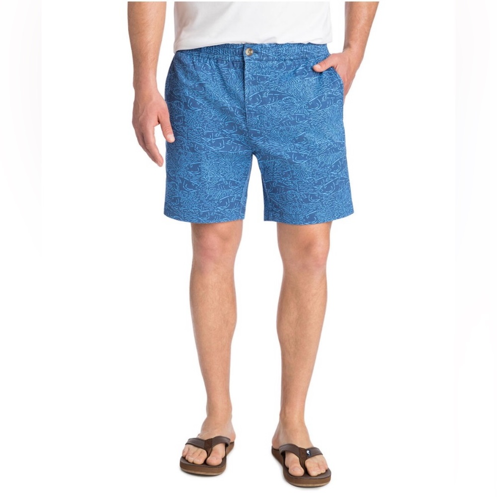 New 7 Inch Tonal Printed Jetty Shorts